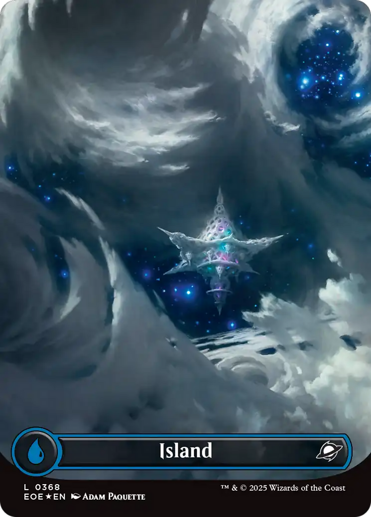 Island (0368) (Borderless) (Galaxy Foil) [Edge of Eternities] | Empire Gaming NC