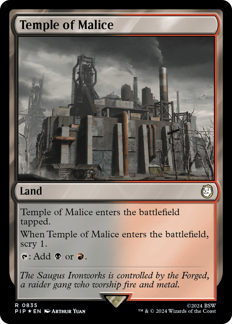 Temple of Malice (Surge Foil) [Fallout] | Empire Gaming NC