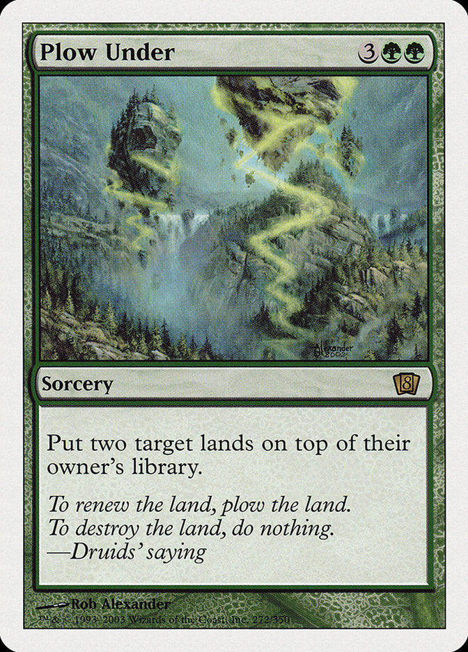 Plow Under (8th Edition) [Oversize Cards] | Empire Gaming NC