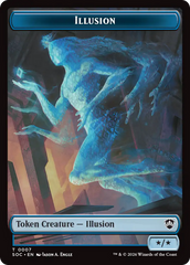 Spirit (0006) // Illusion Double-Sided Token [Secrets of Strixhaven Commander Tokens] | Empire Gaming NC