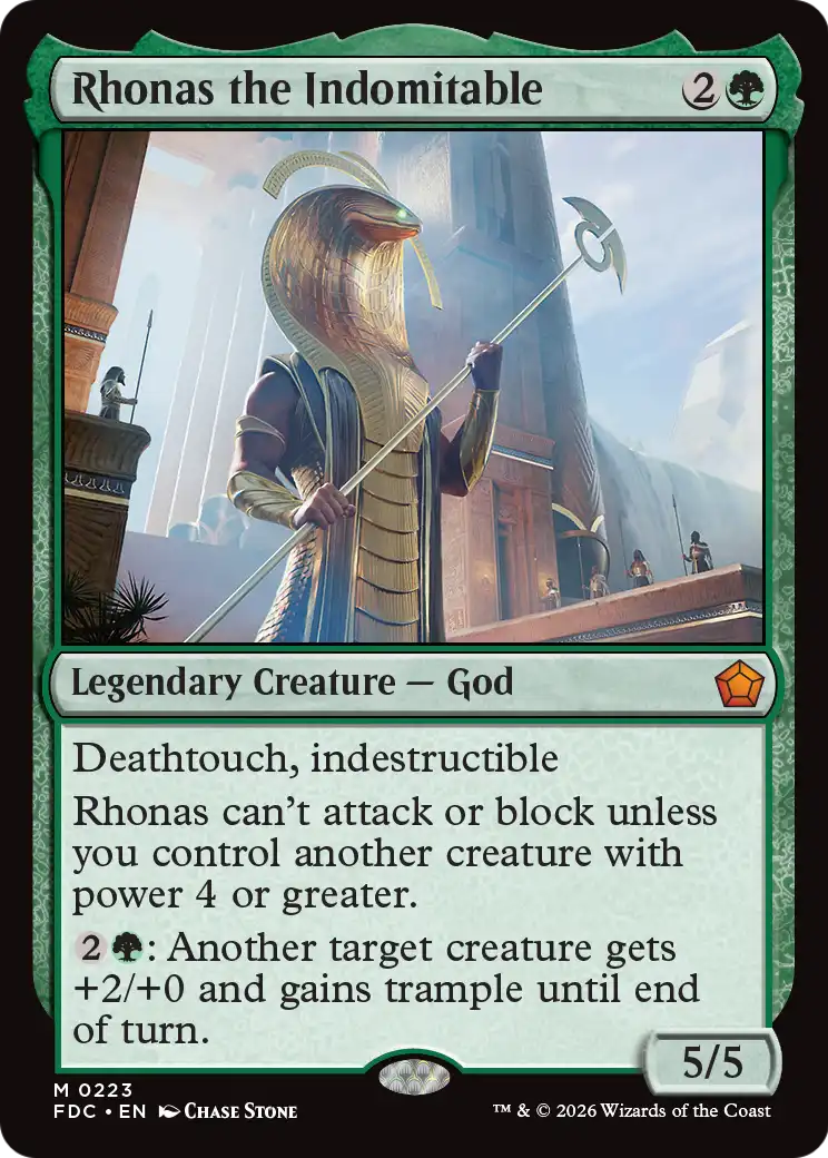 Rhonas the Indomitable [Foundations Commander] | Empire Gaming NC