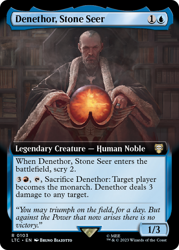 Denethor, Stone Seer (Extended Art) [The Lord of the Rings: Tales of Middle-Earth Commander] | Empire Gaming NC