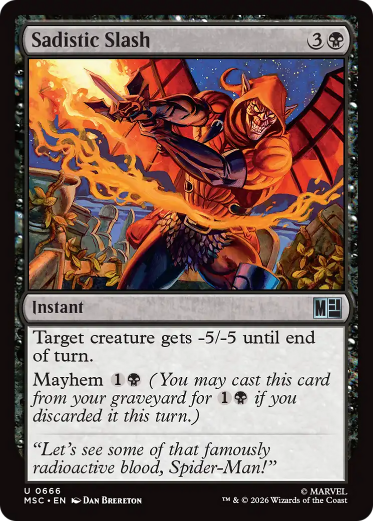 Sadistic Slash [Marvel Super Heroes Commander] | Empire Gaming NC