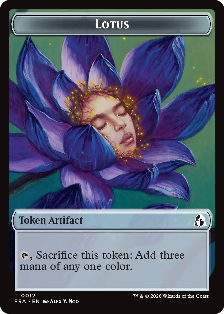 Dragon // Lotus Double-Sided Token [Reality Fracture Tokens] | Empire Gaming NC