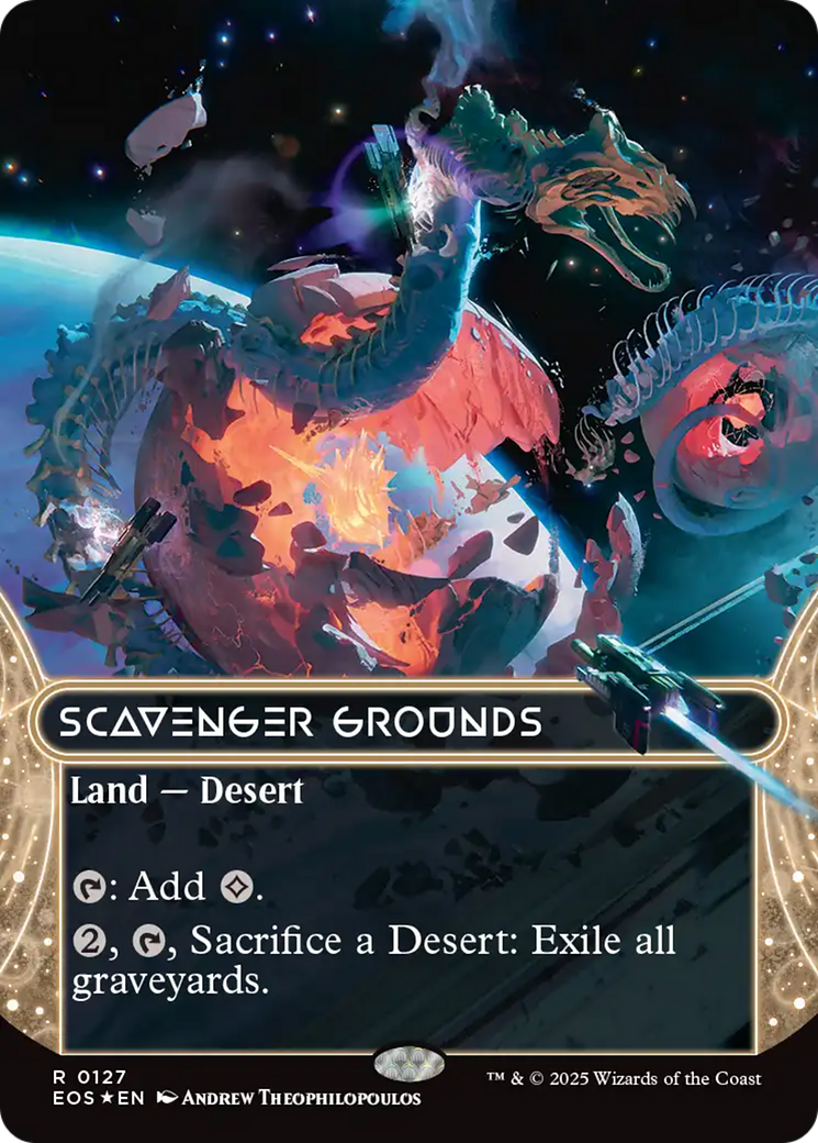 Scavenger Grounds (0127) (Borderless) (Galaxy Foil) [Edge of Eternities: Stellar Sights] | Empire Gaming NC
