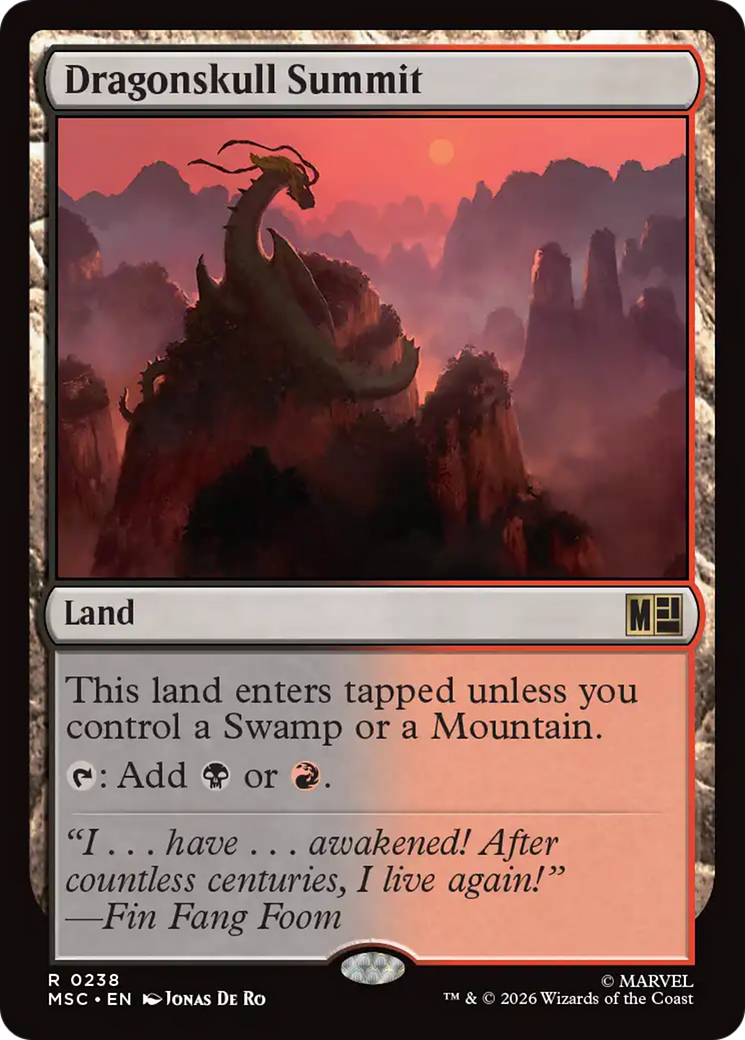 Dragonskull Summit (Surge Foil) [Marvel Super Heroes Commander] | Empire Gaming NC