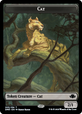 Insect // Cat (003) Double-Sided Token [Dominaria Remastered Tokens] | Empire Gaming NC