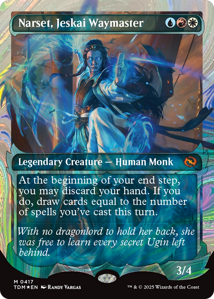Narset, Jeskai Waymaster (Showcase) (Halo Foil) [Tarkir: Dragonstorm] | Empire Gaming NC