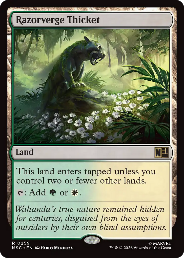 Razorverge Thicket (Surge Foil) [Marvel Super Heroes Commander] | Empire Gaming NC