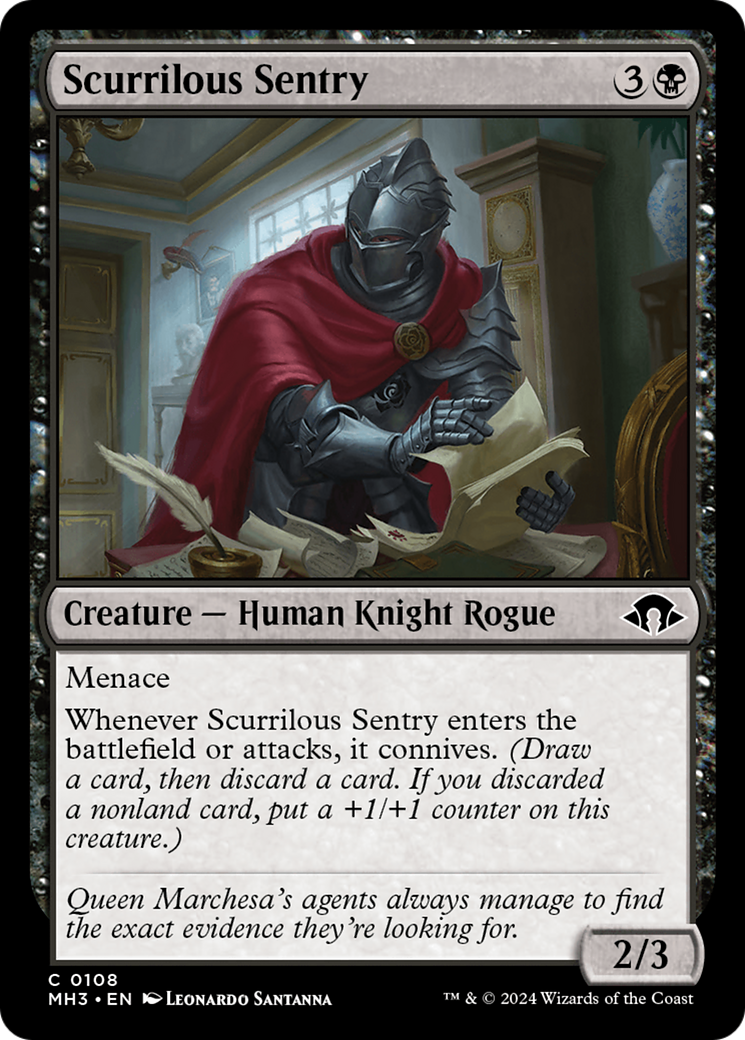 Scurrilous Sentry [Modern Horizons 3] | Empire Gaming NC