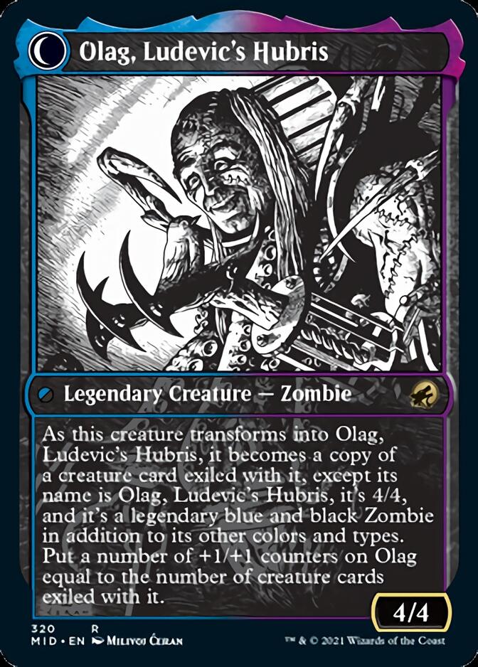 Ludevic, Necrogenius // Olag, Ludevic's Hubris (Showcase Eternal Night) [Innistrad: Midnight Hunt] | Empire Gaming NC