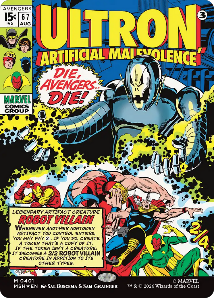Ultron, Artificial Malevolence (Borderless) (0401) [Marvel Super Heroes] | Empire Gaming NC
