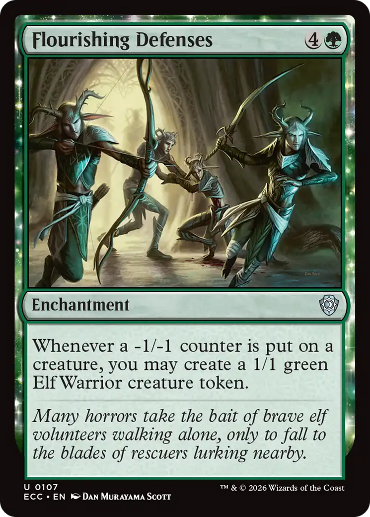 Flourishing Defenses [Lorwyn Eclipsed Commander] | Empire Gaming NC
