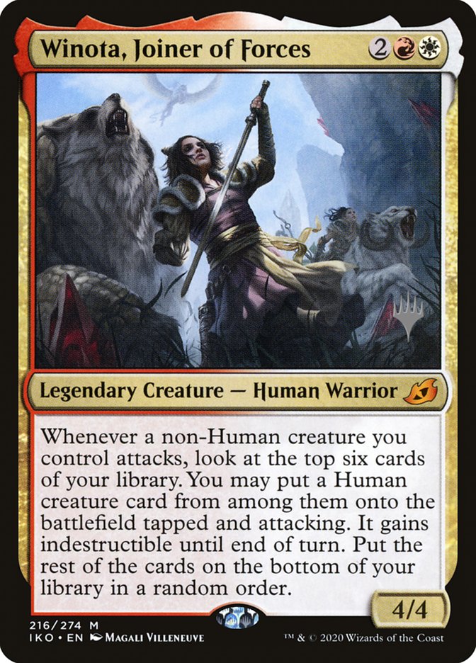Winota, Joiner of Forces (Promo Pack) [Ikoria: Lair of Behemoths Promos] | Empire Gaming NC