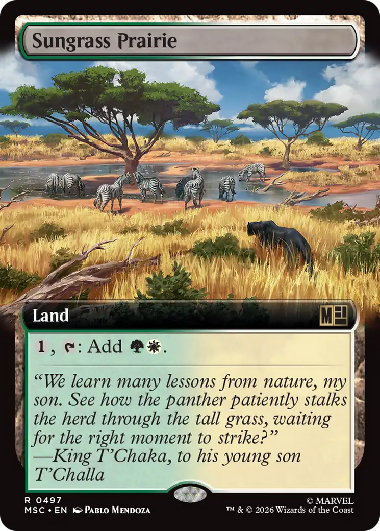Sungrass Prairie (Extended Art) [Marvel Super Heroes Commander] | Empire Gaming NC