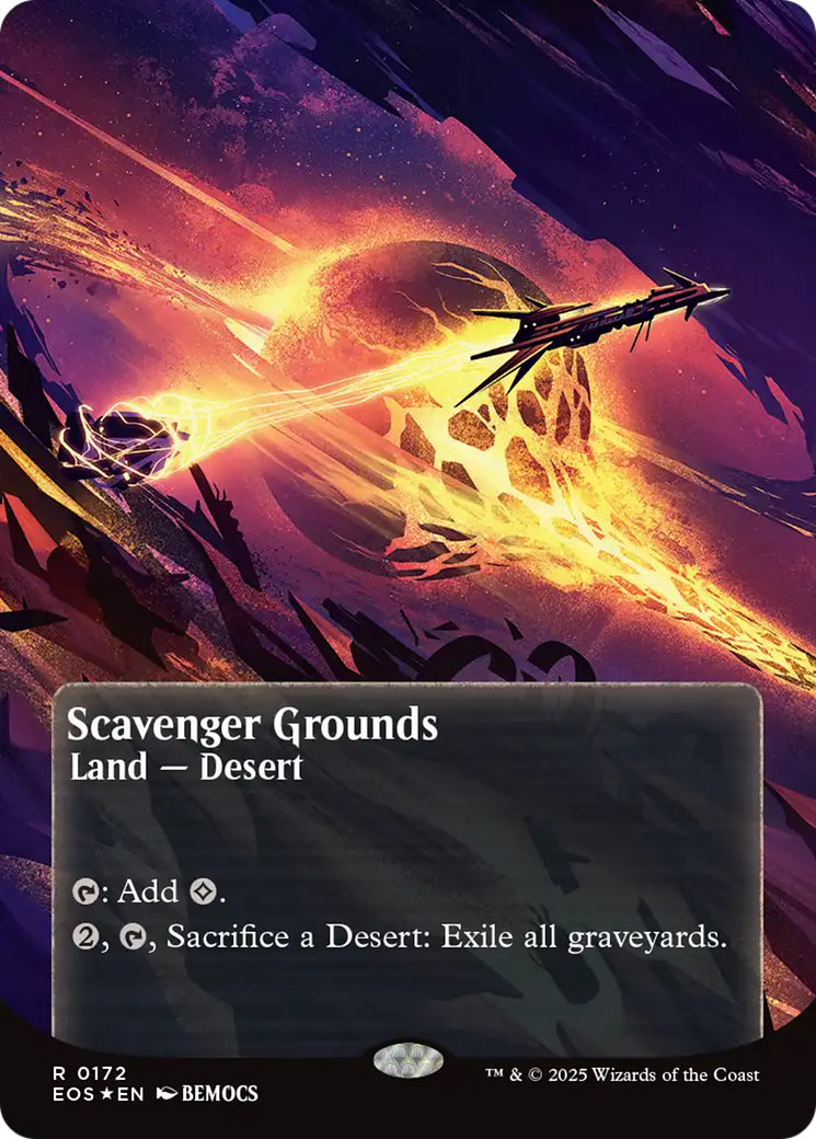 Scavenger Grounds (0172) (Borderless) (Galaxy Foil) [Edge of Eternities: Stellar Sights] | Empire Gaming NC