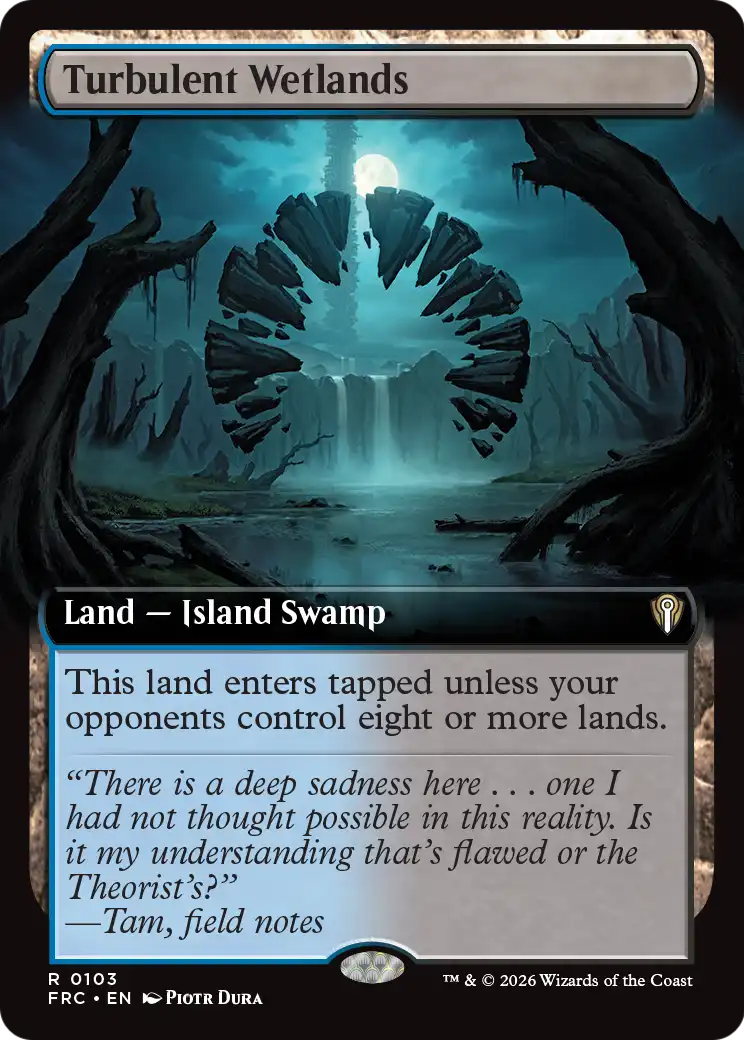 Turbulent Wetlands (Extended Art) [Reality Fracture Commander] | Empire Gaming NC