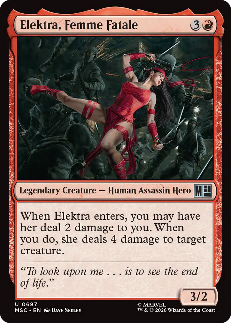 Elektra, Femme Fatale [Marvel Super Heroes Commander] | Empire Gaming NC