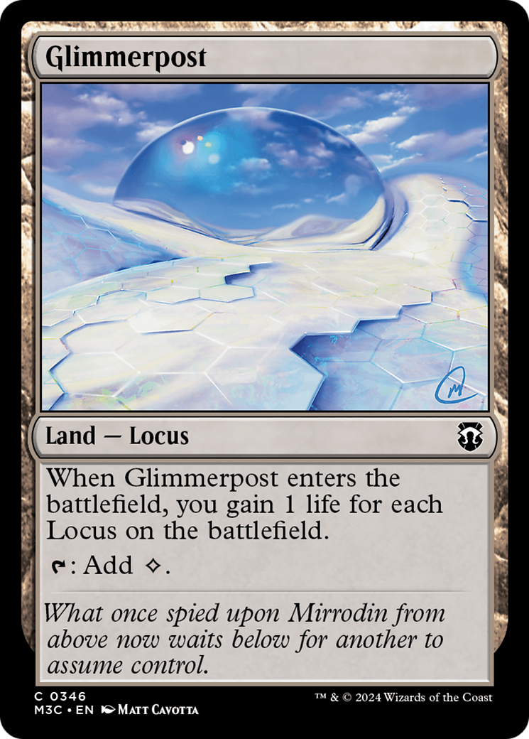 Glimmerpost (Ripple Foil) [Modern Horizons 3 Commander] | Empire Gaming NC