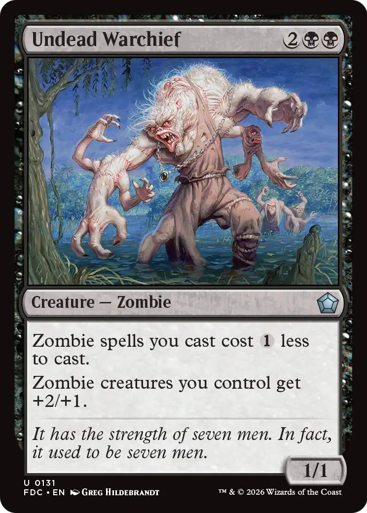 Undead Warchief [Foundations Commander] | Empire Gaming NC