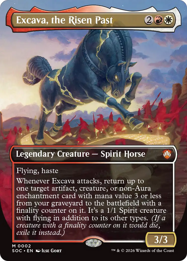 Excava, the Risen Past (Borderless) [Secrets of Strixhaven Commander] | Empire Gaming NC