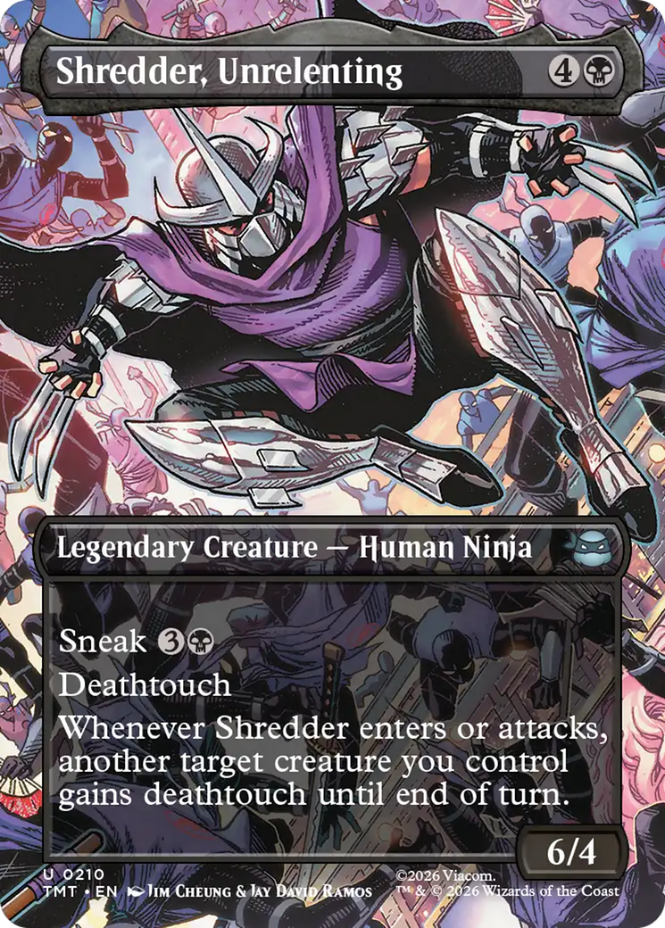Shredder, Unrelenting (Borderless) [Teenage Mutant Ninja Turtles] | Empire Gaming NC