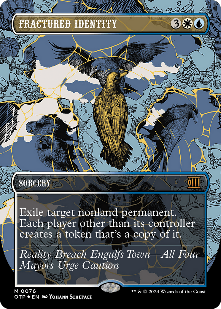 Fractured Identity (Textured Foil) [Outlaws of Thunder Junction: Breaking News] | Empire Gaming NC