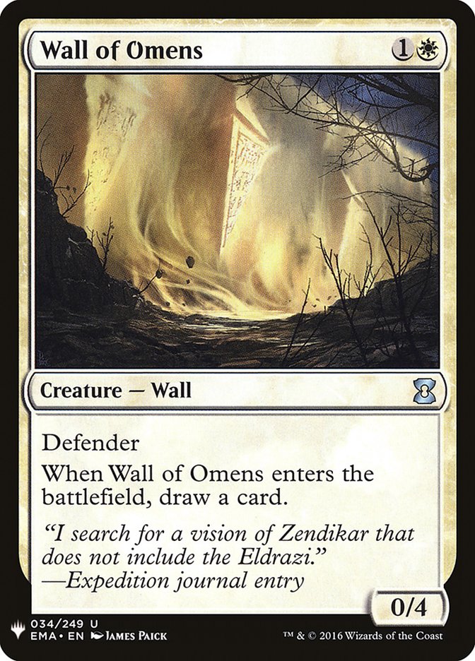 Wall of Omens [Mystery Booster] | Empire Gaming NC