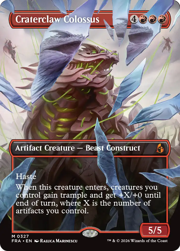 Craterclaw Colossus (Borderless) (0327) [Reality Fracture] | Empire Gaming NC