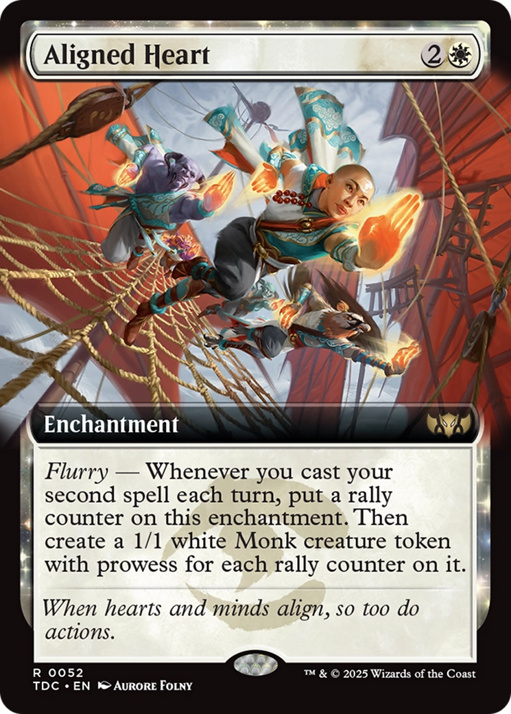 Aligned Heart (Extended Art) [Tarkir: Dragonstorm Commander] | Empire Gaming NC