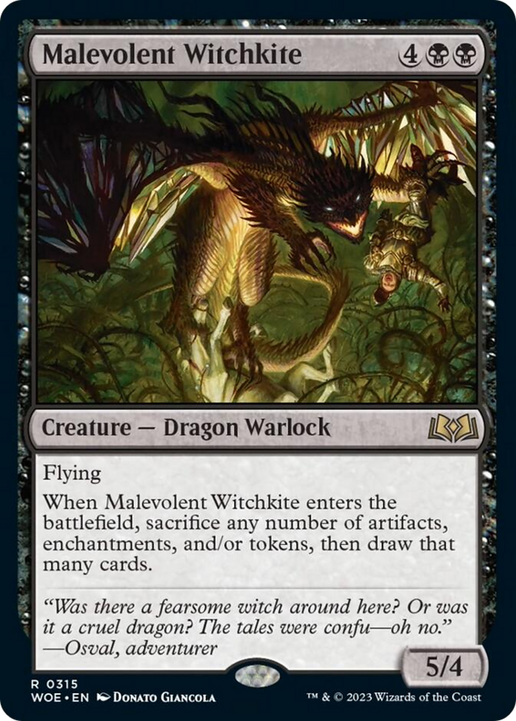 Malevolent Witchkite [Wilds of Eldraine] | Empire Gaming NC