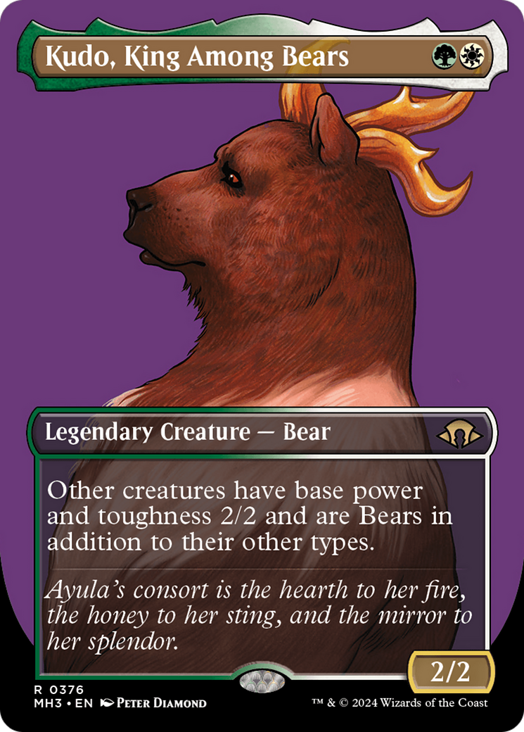 Kudo, King Among Bears (Borderless) [Modern Horizons 3] | Empire Gaming NC