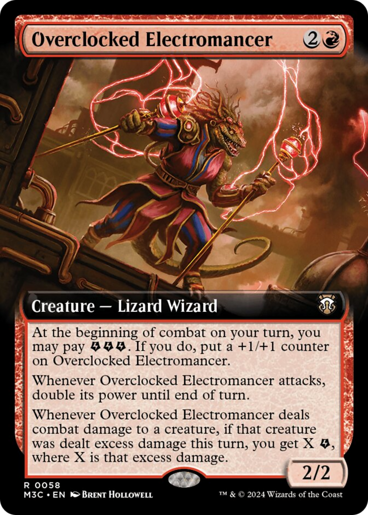 Overclocked Electromancer (Extended Art) [Modern Horizons 3 Commander] | Empire Gaming NC