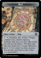 Map // Skeleton Pirate Double-Sided Token [The Lost Caverns of Ixalan Commander Tokens] | Empire Gaming NC