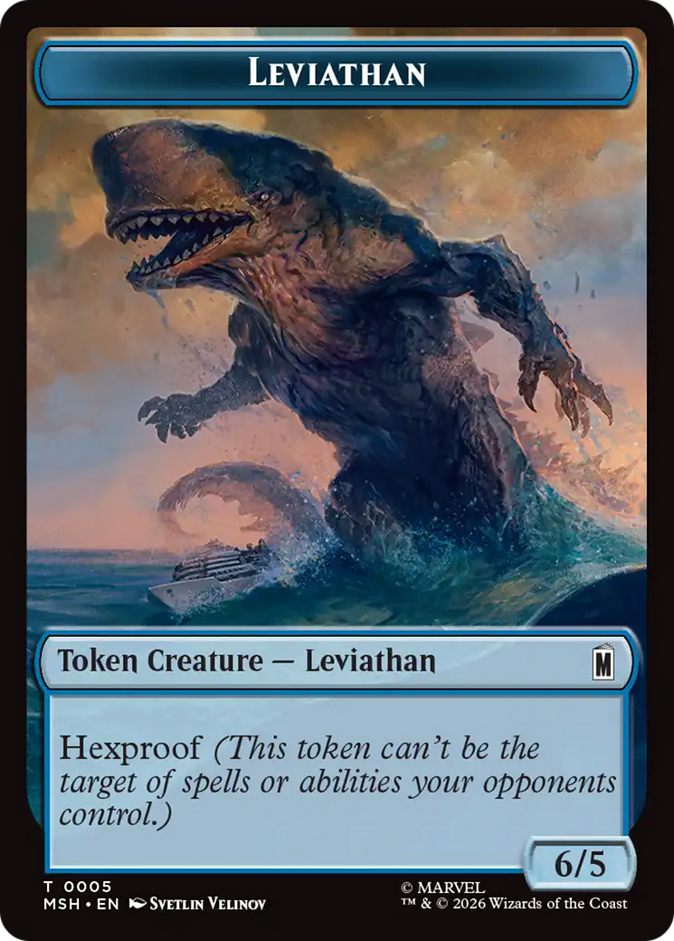 Leviathan // Food Double-Sided Token [Marvel Super Heroes Tokens] | Empire Gaming NC