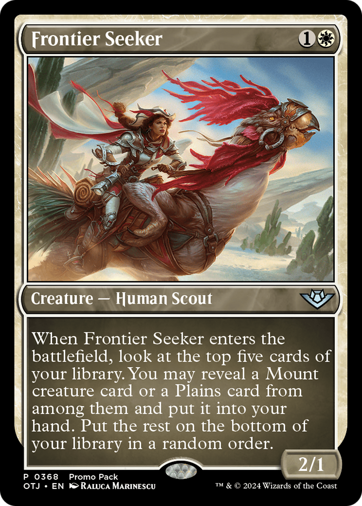 Frontier Seeker (Promo Pack) [Outlaws of Thunder Junction Promos] | Empire Gaming NC