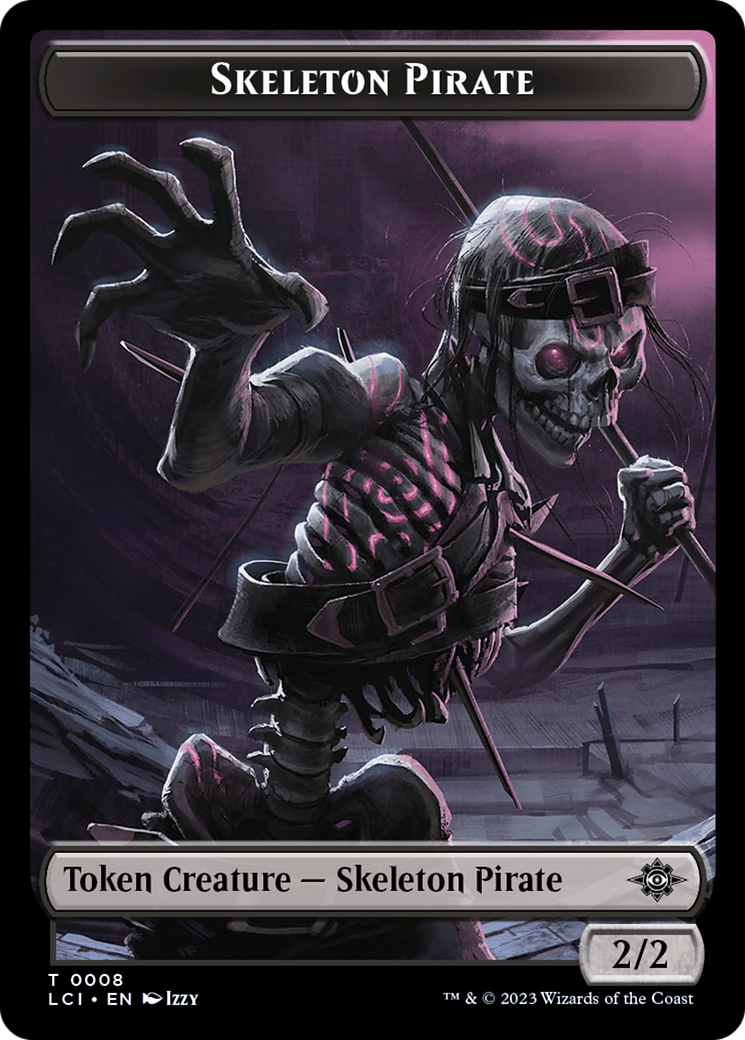 Copy // Skeleton Pirate Double-Sided Token [The Lost Caverns of Ixalan Commander Tokens] | Empire Gaming NC