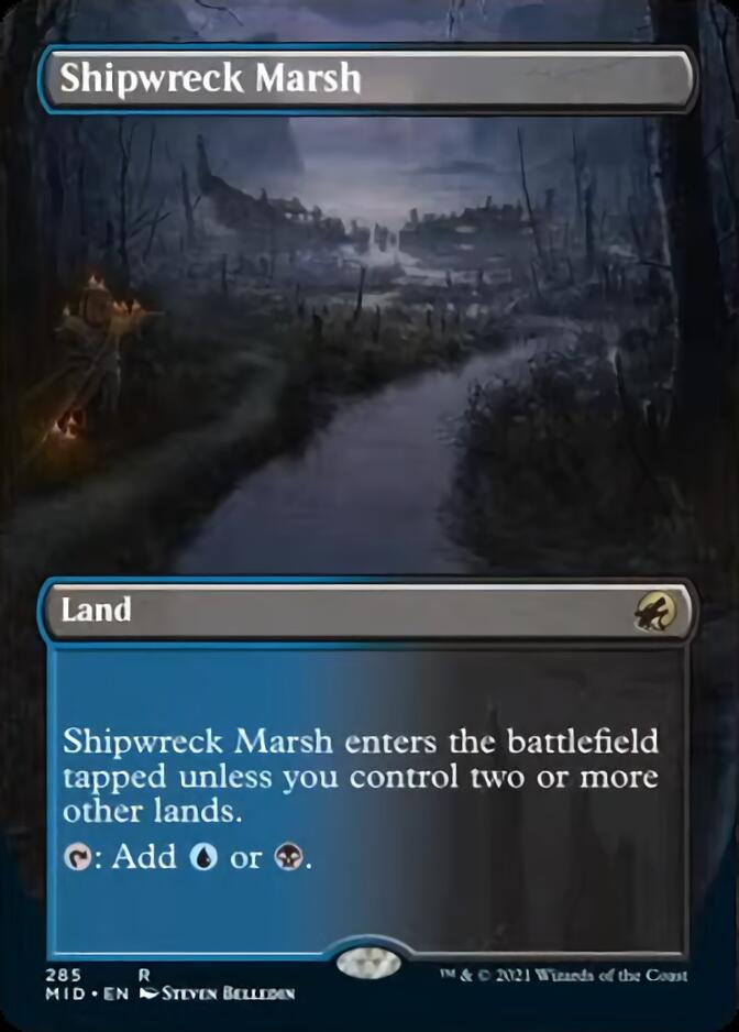 Shipwreck Marsh (Borderless Alternate Art) [Innistrad: Midnight Hunt] | Empire Gaming NC