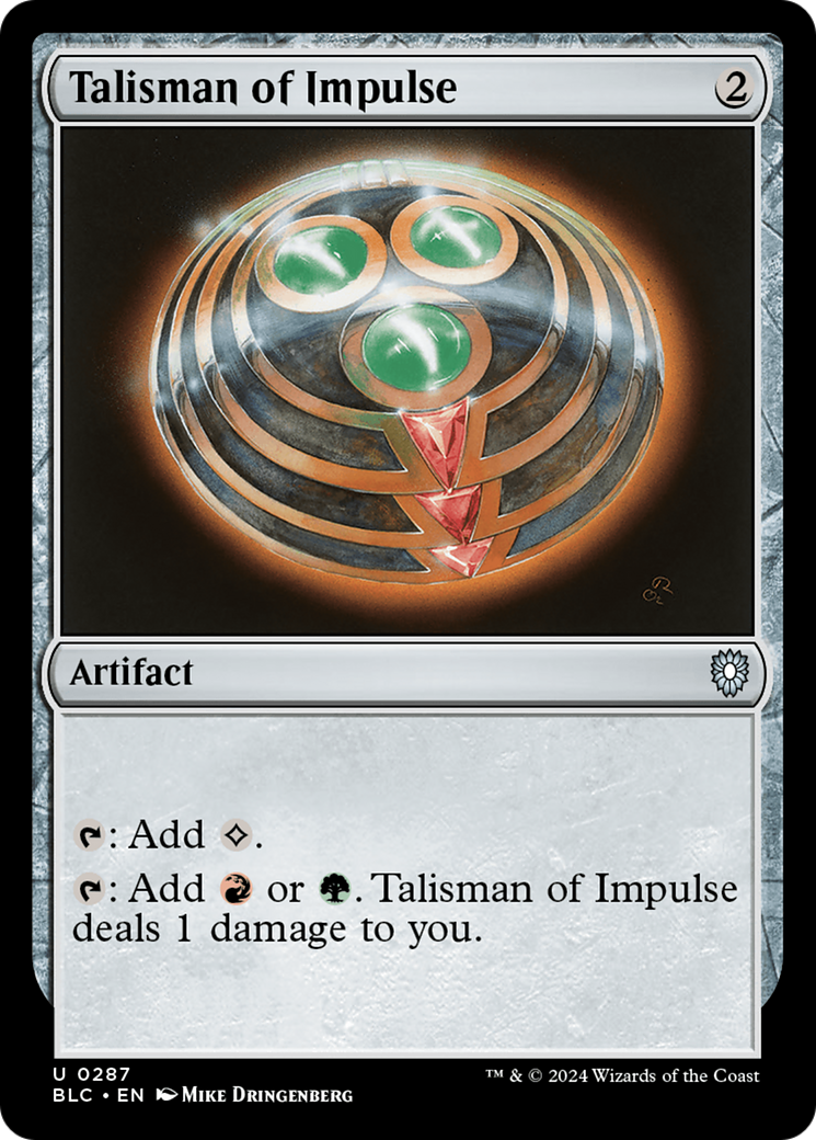 Talisman of Impulse [Bloomburrow Commander] | Empire Gaming NC