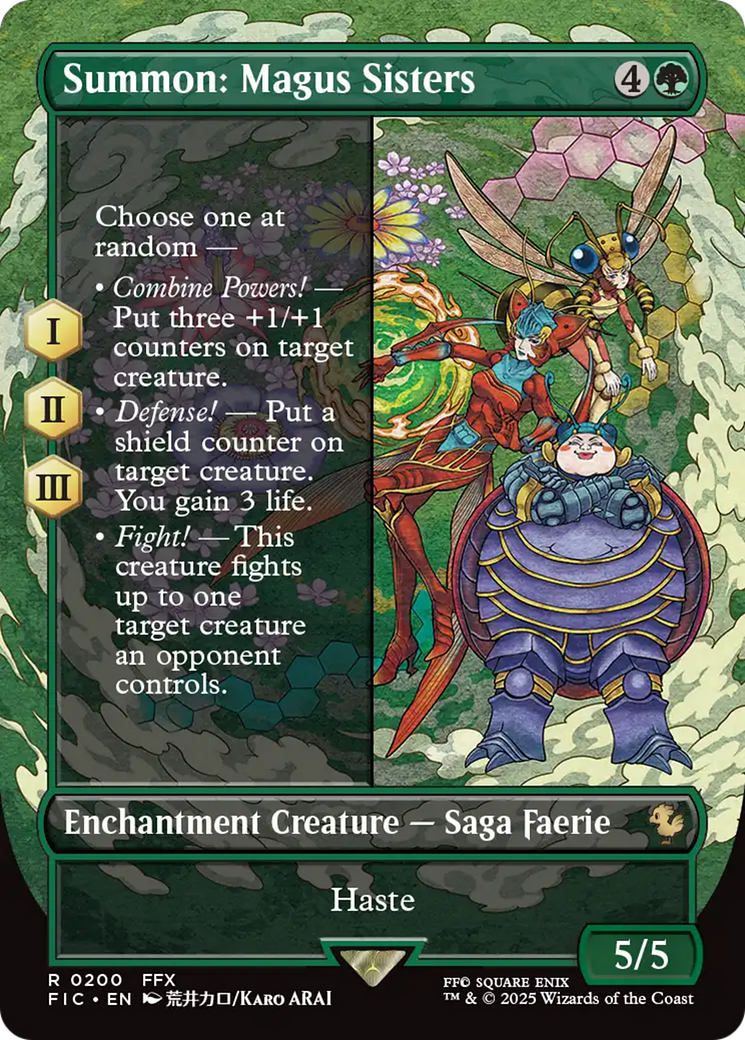 Summon: Magus Sisters (Borderless) [FINAL FANTASY Commander] | Empire Gaming NC