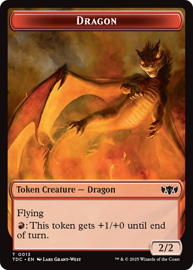 Dragon Egg // Dragon (0013) Double-Sided Token [Tarkir: Dragonstorm Commander Tokens] | Empire Gaming NC