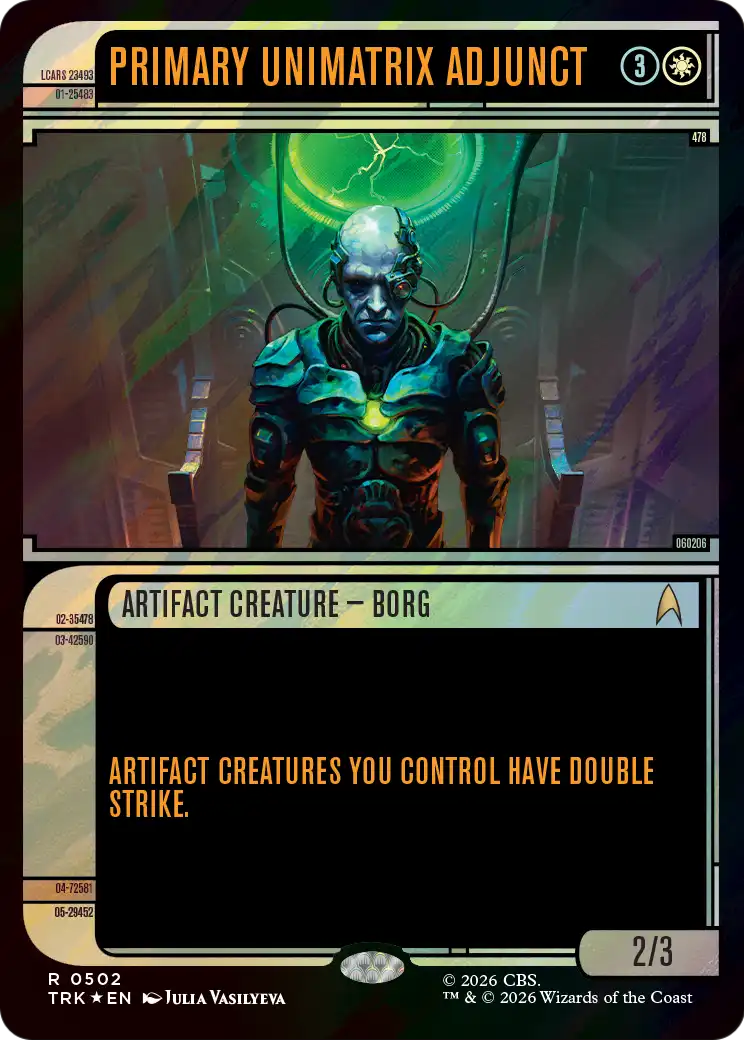 Primary Unimatrix Adjunct (Showcase) (Surge Foil) [Star Trek] | Empire Gaming NC