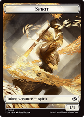 Spirit (0006) // Spirit (0007) Double-Sided Token [Tarkir: Dragonstorm Tokens] | Empire Gaming NC