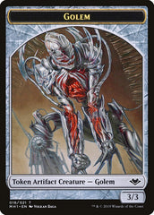 Shapeshifter (001) // Golem (018) Double-Sided Token [Modern Horizons Tokens] | Empire Gaming NC