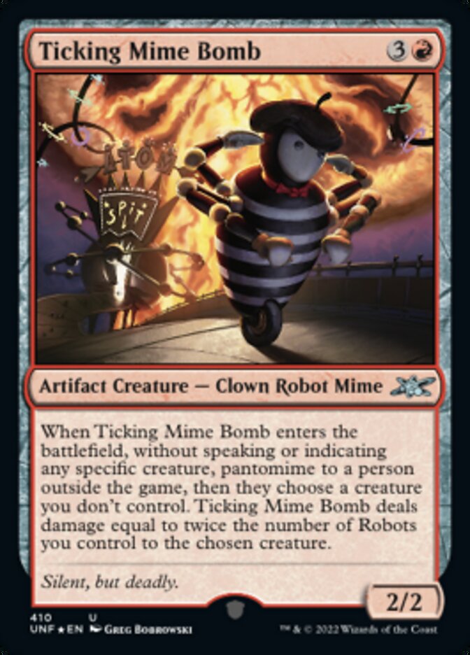 Ticking Mime Bomb (Galaxy Foil) [Unfinity] | Empire Gaming NC