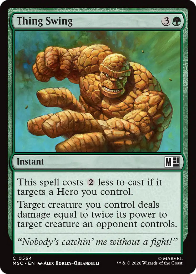 Thing Swing [Marvel Super Heroes Commander] | Empire Gaming NC