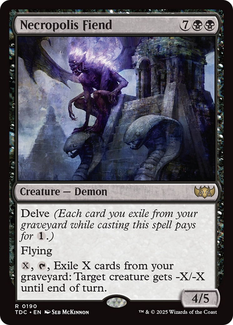 Necropolis Fiend [Tarkir: Dragonstorm Commander] | Empire Gaming NC