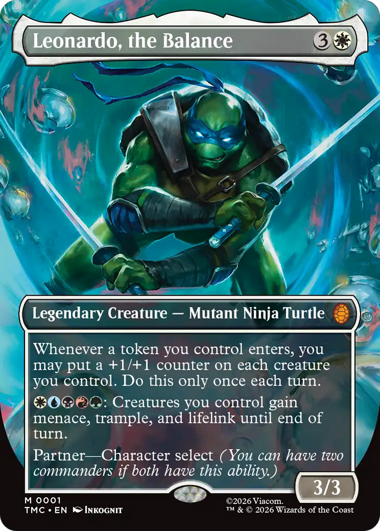 Leonardo, the Balance (Borderless) [Teenage Mutant Ninja Turtles Commander] | Empire Gaming NC