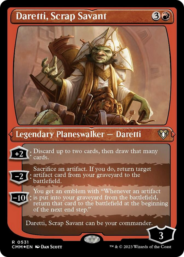 Daretti, Scrap Savant (Foil Etched) [Commander Masters] | Empire Gaming NC