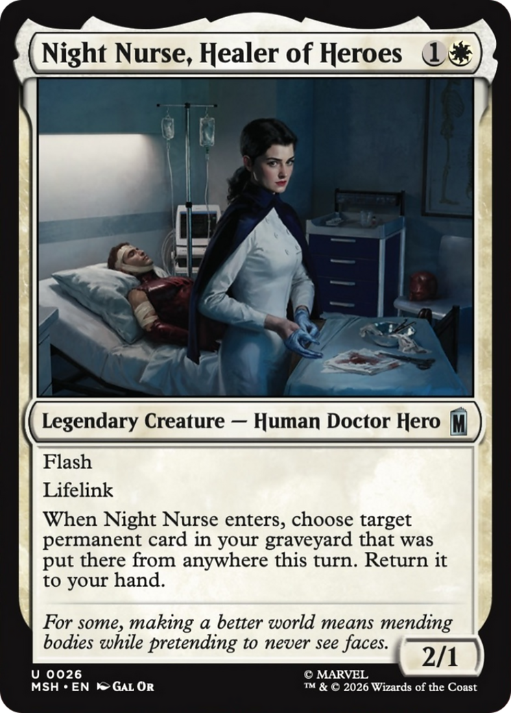 Night Nurse, Healer of Heroes [Marvel Super Heroes] | Empire Gaming NC